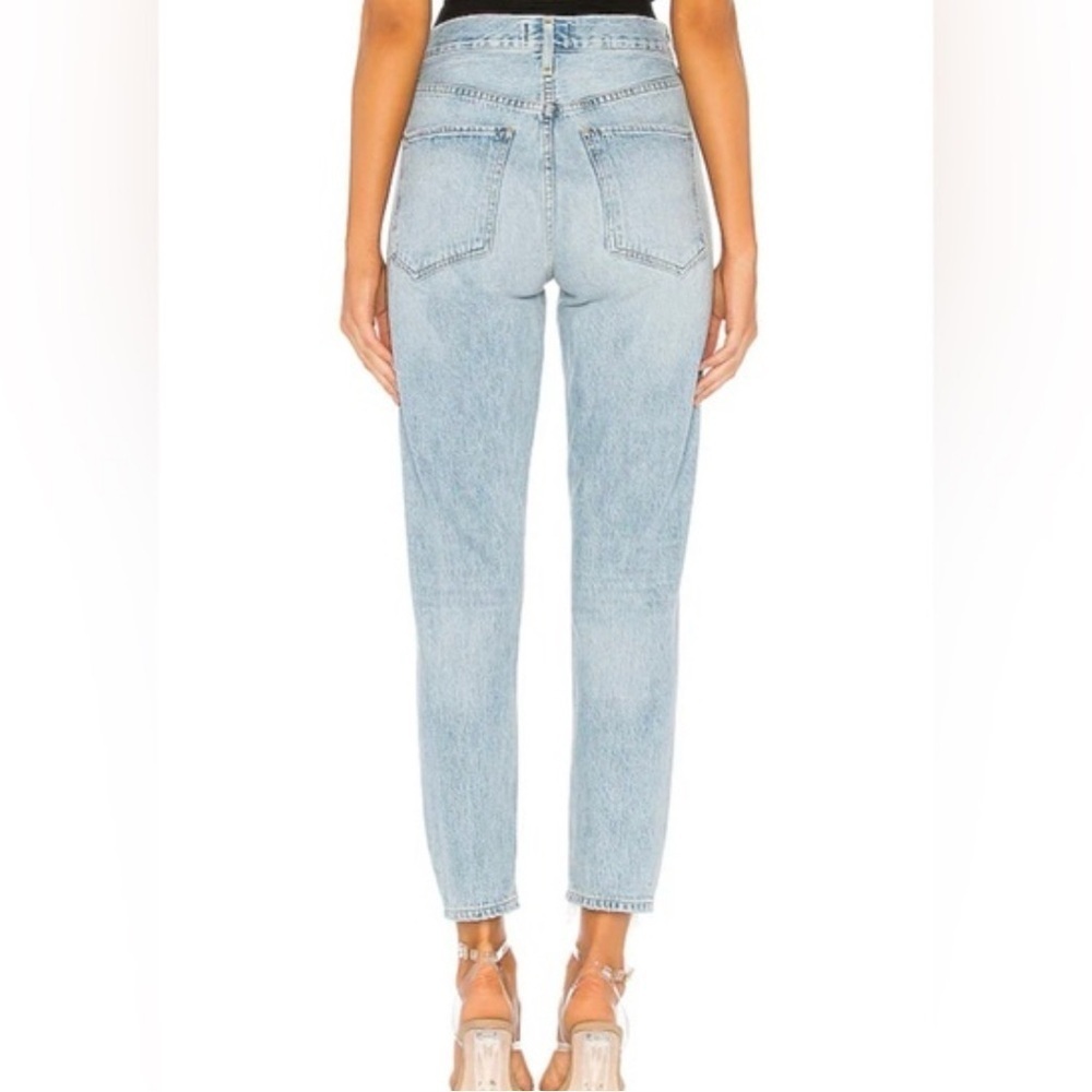 AGOLDE ~ Jamie High Rise Classic in Shake Down 90s Distressed 33. - Picture 3 of 10